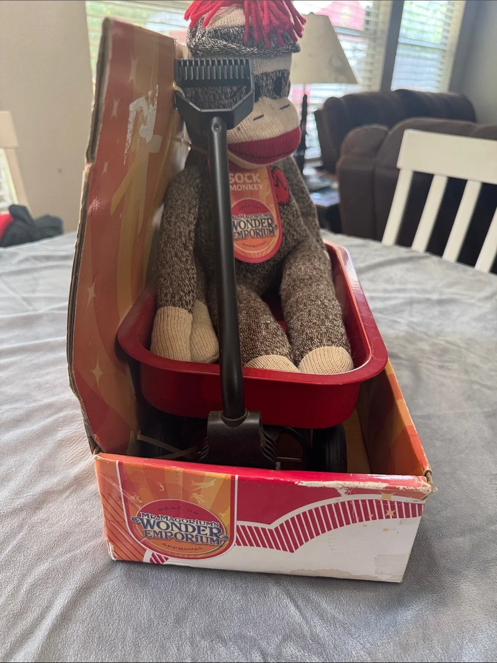 Mr. Magorium's‎ Wonder Emporium Sock Monkey Red Wagon Rare In Original Box Toys